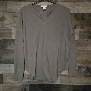 waffle knit long sleeve